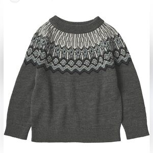 Fub Sweater Size 3 Grey 100% Wool